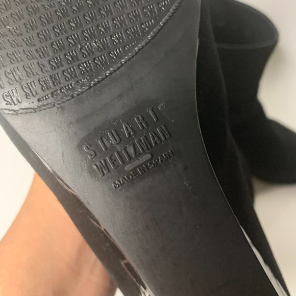 Stuart Weitzman Sued Leather Ankle Booties - Picture 14 of 16